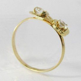 SORTIJA NIÑA ORO AMARILLO PIEDRA