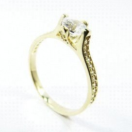 SORTIJA ORO AMARILLO PIEDRA