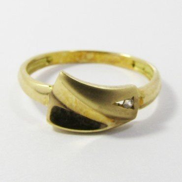 SORTIJA NIÑA ORO AMARILLO PIEDRA