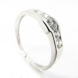 SORTIJA ORO BLANCO PIEDRA