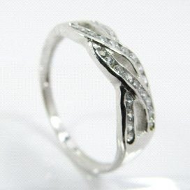 SORTIJA ORO BLANCO PIEDRA