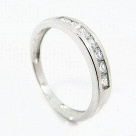 SORTIJA ORO BLANCO PIEDRA
