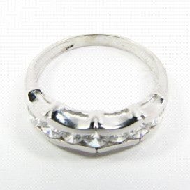 SORTIJA ORO BLANCO PIEDRA