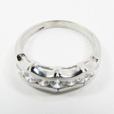 SORTIJA ORO BLANCO PIEDRA