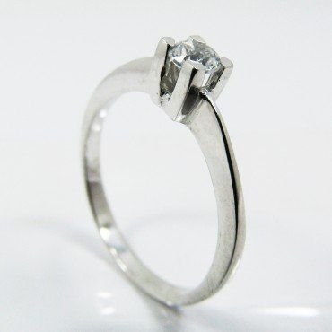 SORTIJA ORO BLANCO PIEDRA