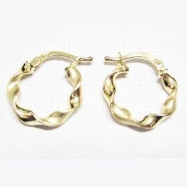 PENDIENTES ARO ORO AMARILLO GALLON