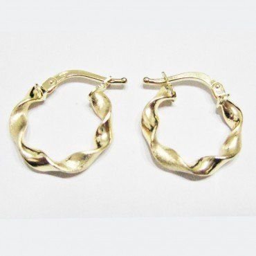 PENDIENTES ARO ORO AMARILLO GALLON