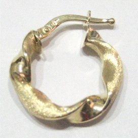 PENDIENTES ARO ORO AMARILLO GALLON