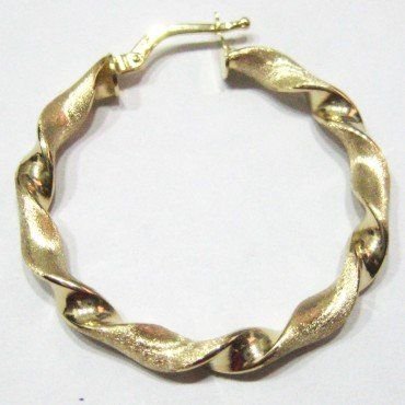 PENDIENTES ARO ORO AMARILLO GALLON