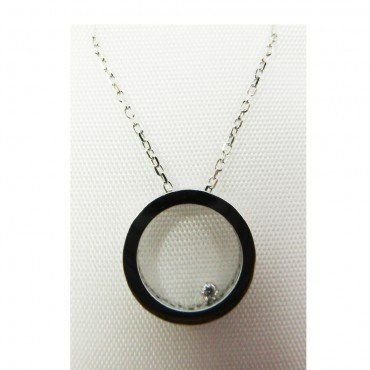GARGANTILLA ORO BLANCO BRILLANTES