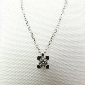 GARGANTILLA ORO BLANCO BRILLANTES