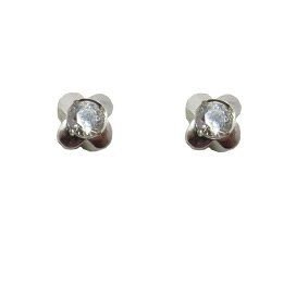 PENDIENTES ORO BLANCO PIEDRA