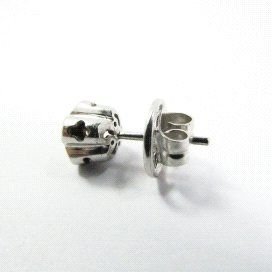 PENDIENTES ORO BLANCO PIEDRA