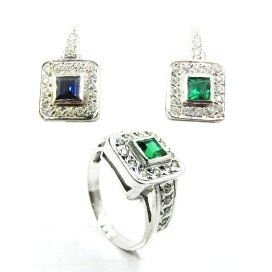 SORTIJA ORO BLANCO PIEDRA