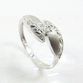 SORTIJA ORO BLANCO PIEDRA