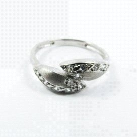 SORTIJA ORO BLANCO PIEDRA