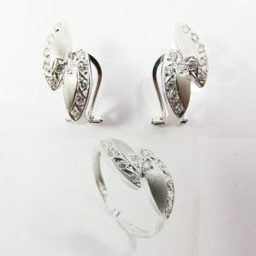 SORTIJA ORO BLANCO PIEDRA