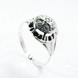 SORTIJA ORO BLANCO PIEDRA