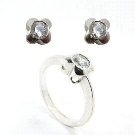 SORTIJA ORO BLANCO PIEDRA