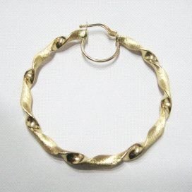PENDIENTES ARO ORO AMARILLO GALLON
