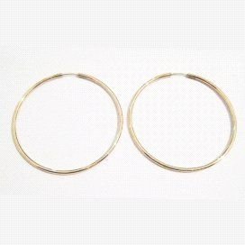 PENDIENTES ARO ORO AMARILLO TUBO