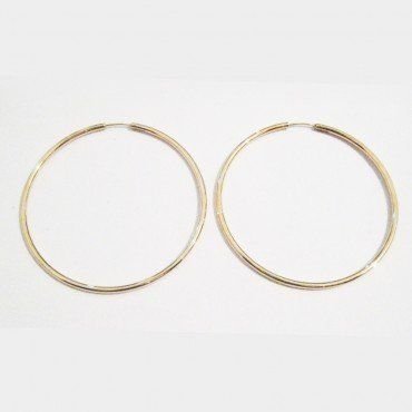 PENDIENTES ARO ORO AMARILLO TUBO