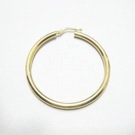 PENDIENTES ARO ORO AMARILLO TUBO