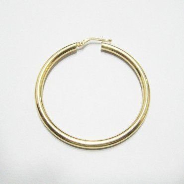 PENDIENTES ARO ORO AMARILLO TUBO
