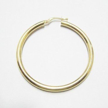 PENDIENTES ARO ORO AMARILLO TUBO