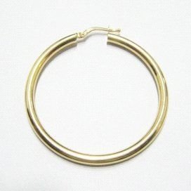 PENDIENTES ARO ORO AMARILLO TUBO