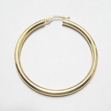 PENDIENTES ARO ORO AMARILLO TUBO