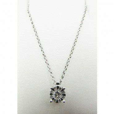 GARGANTILLA ORO BLANCO BRILLANTES