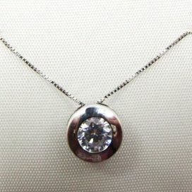 GARGANTILLA ORO BLANCO PIEDRA