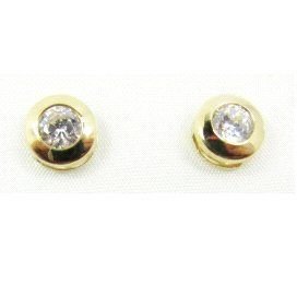 PENDIENTES ORO AMARILLO PIEDRA