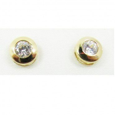 PENDIENTES ORO AMARILLO PIEDRA