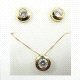 PENDIENTES ORO AMARILLO PIEDRA