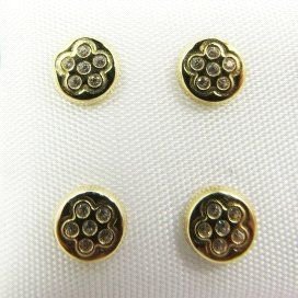 PENDIENTES NIÑA ORO AMARILLO PIEDRA