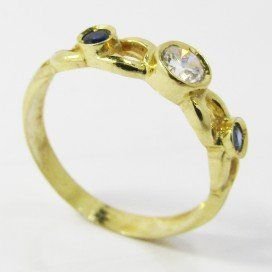 SORTIJA ORO AMARILLO PIEDRA