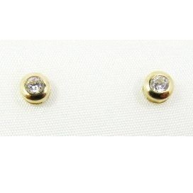 PENDIENTES NIÑA ORO AMARILLO PIEDRA
