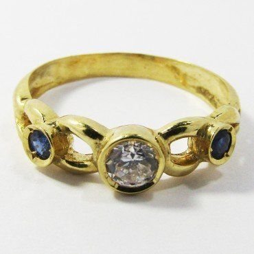SORTIJA ORO AMARILLO PIEDRA