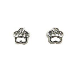 PENDIENTES NIÑA ORO BLANCO PIEDRA