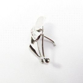 PENDIENTES ORO BLANCO PIEDRA
