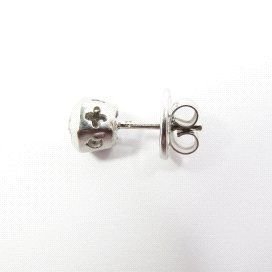 PENDIENTES ORO BLANCO PIEDRA