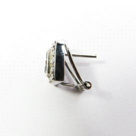 PENDIENTES ORO BLANCO PIEDRA
