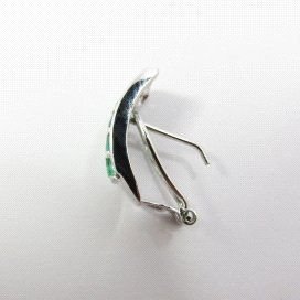 PENDIENTES ORO BLANCO PIEDRA