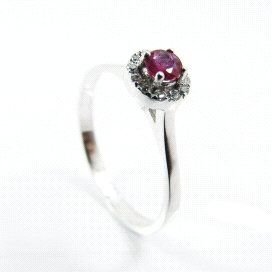 SORTIJA ORO BLANCO BRILLANTES