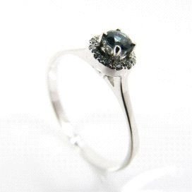 SORTIJA ORO BLANCO BRILLANTES
