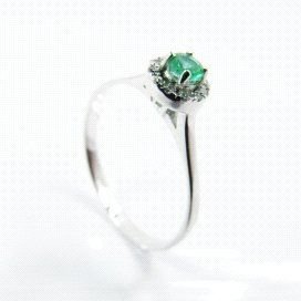 SORTIJA ORO BLANCO BRILLANTES
