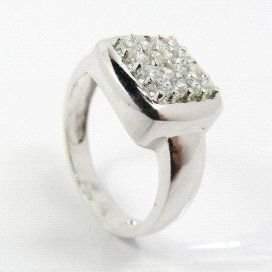 SORTIJA ORO BLANCO PIEDRA