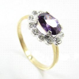 SORTIJA ORO BLANCO PIEDRA